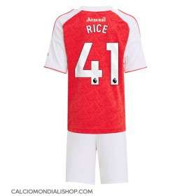 Maglie da calcio Arsenal Declan Rice #41 Prima Maglia Bambino 2025-26 Manica Corta (+ Pantaloni corti)